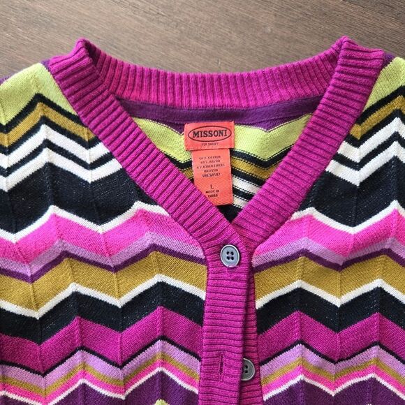 Missioni For Target Zigzag Girls Cardigan Sweater size L - Picture 4 of 7